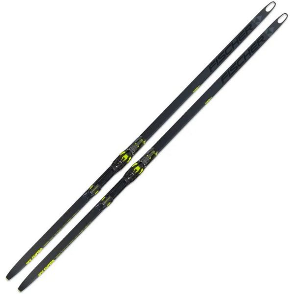 Беговые лыжи Fischer RCS Skate Plus STIFF без насечек, черный, 181 см